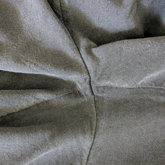 Silk noil wide leg pants in washed black / Eileen Fisher XS - Picture 4 of 5